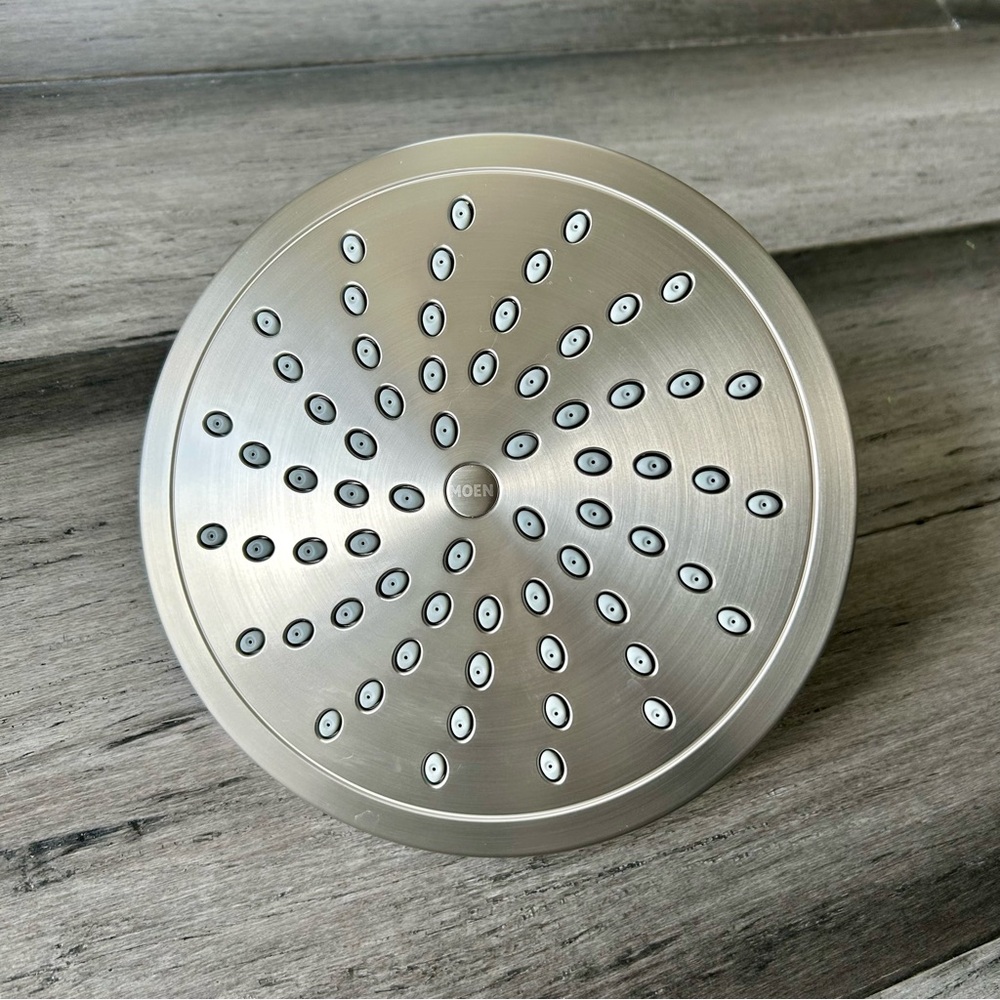 Moen One Function 8" Eco Performance Rain Shower Head in Brushed Nickel